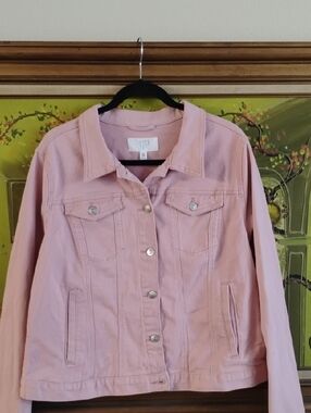 Time and Tru Light Pink Women's Denim Jacket